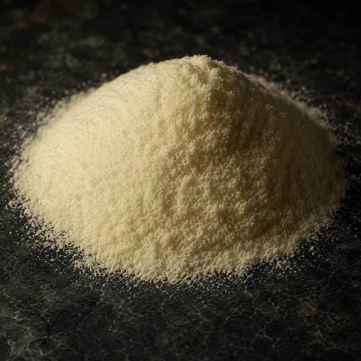 A heap of fine ivory-coloured powder