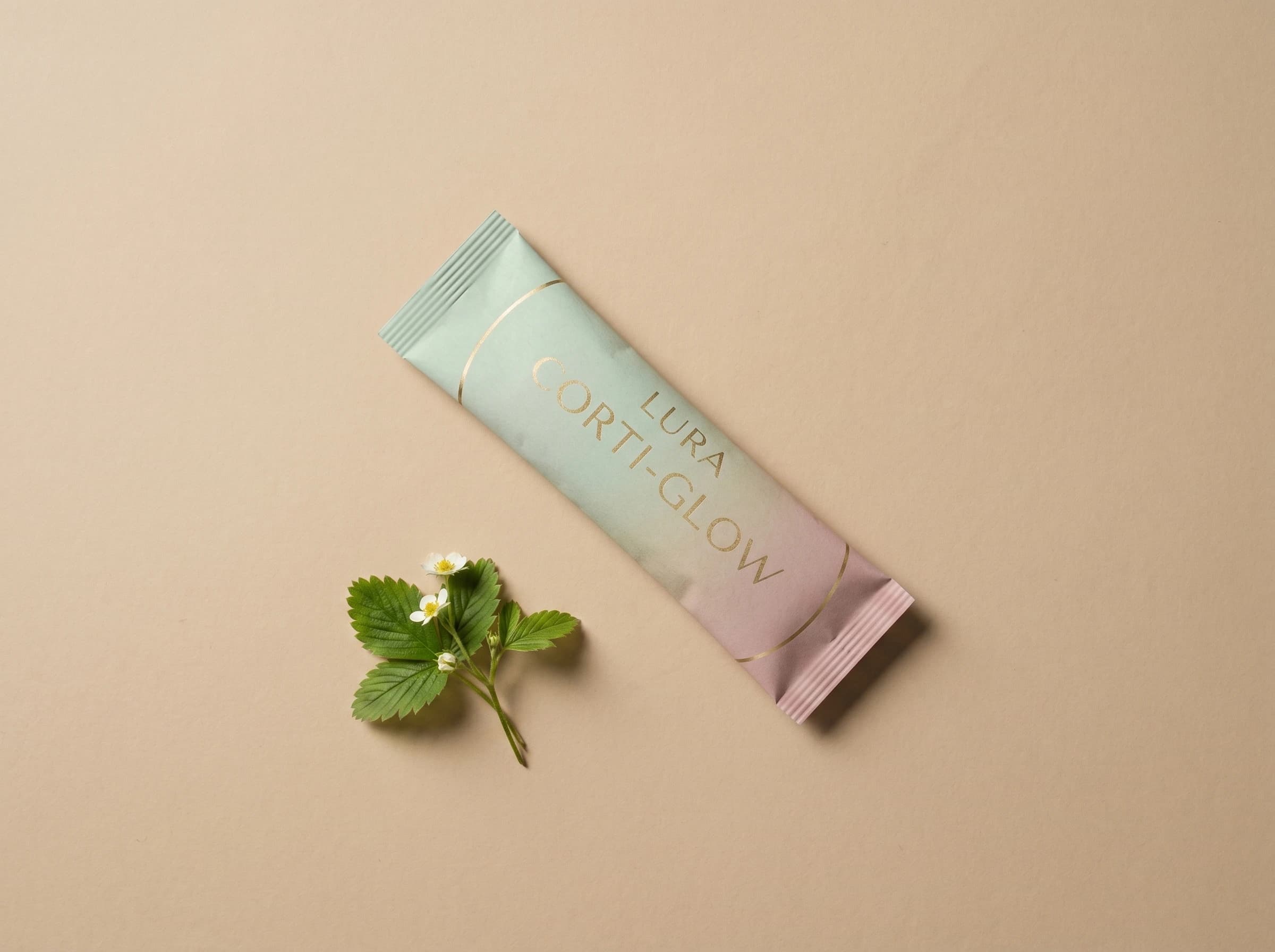 Corti-Glow саше в кремаво опаковане