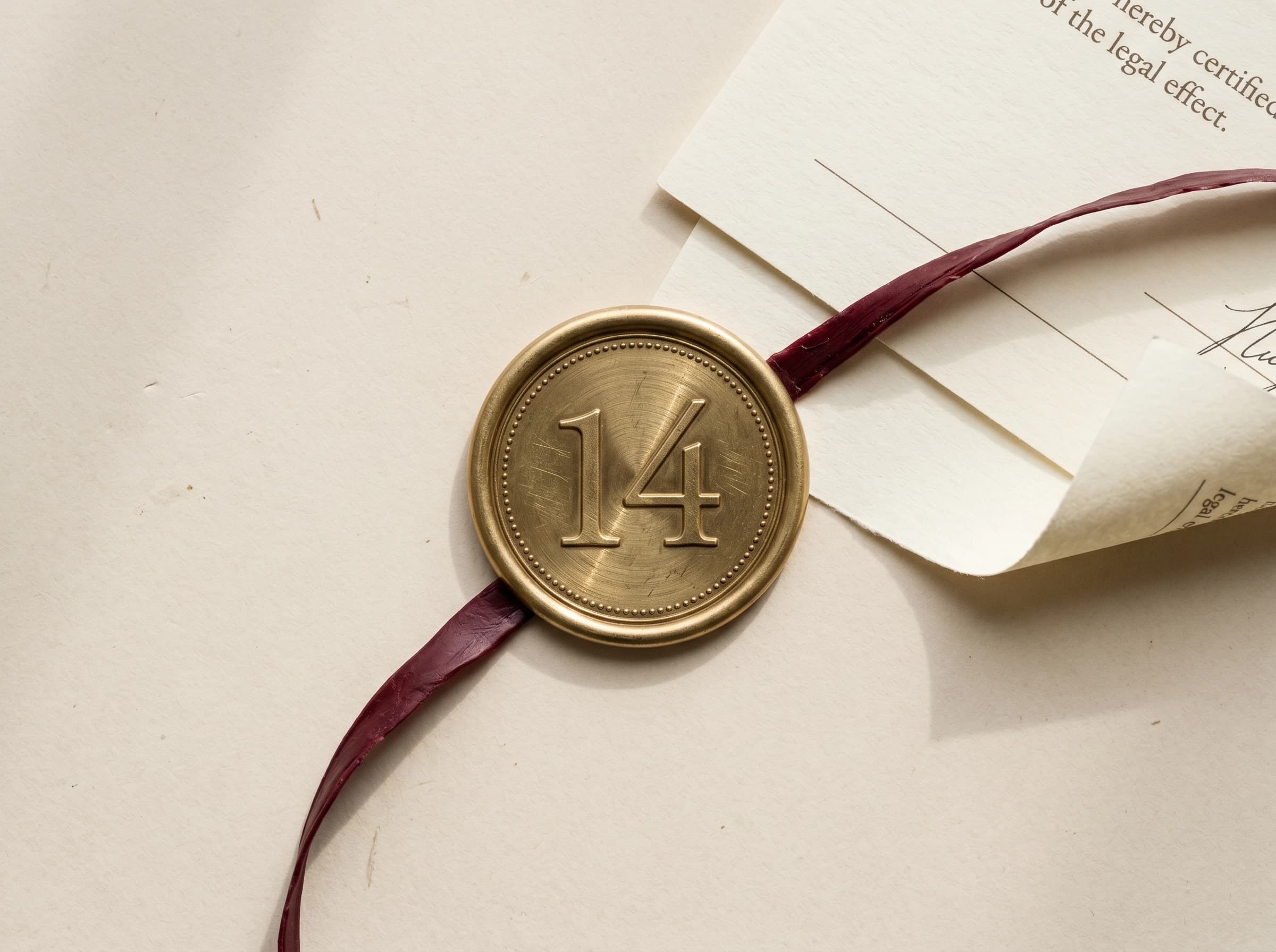 14-дневна гаранция — восъчен печат