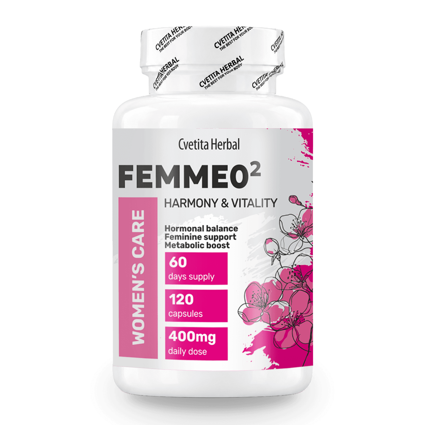 FEMME O2, трибулус, мака и сибирски женшен