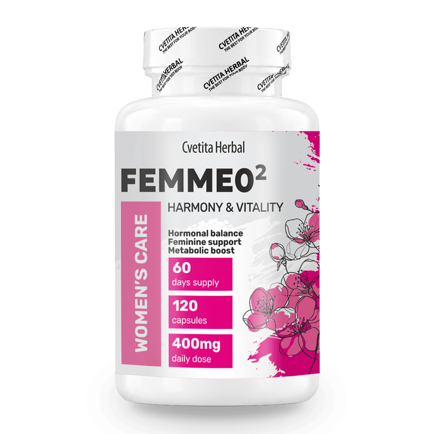 FEMME O2, трибулус, мака и сибирски женшен